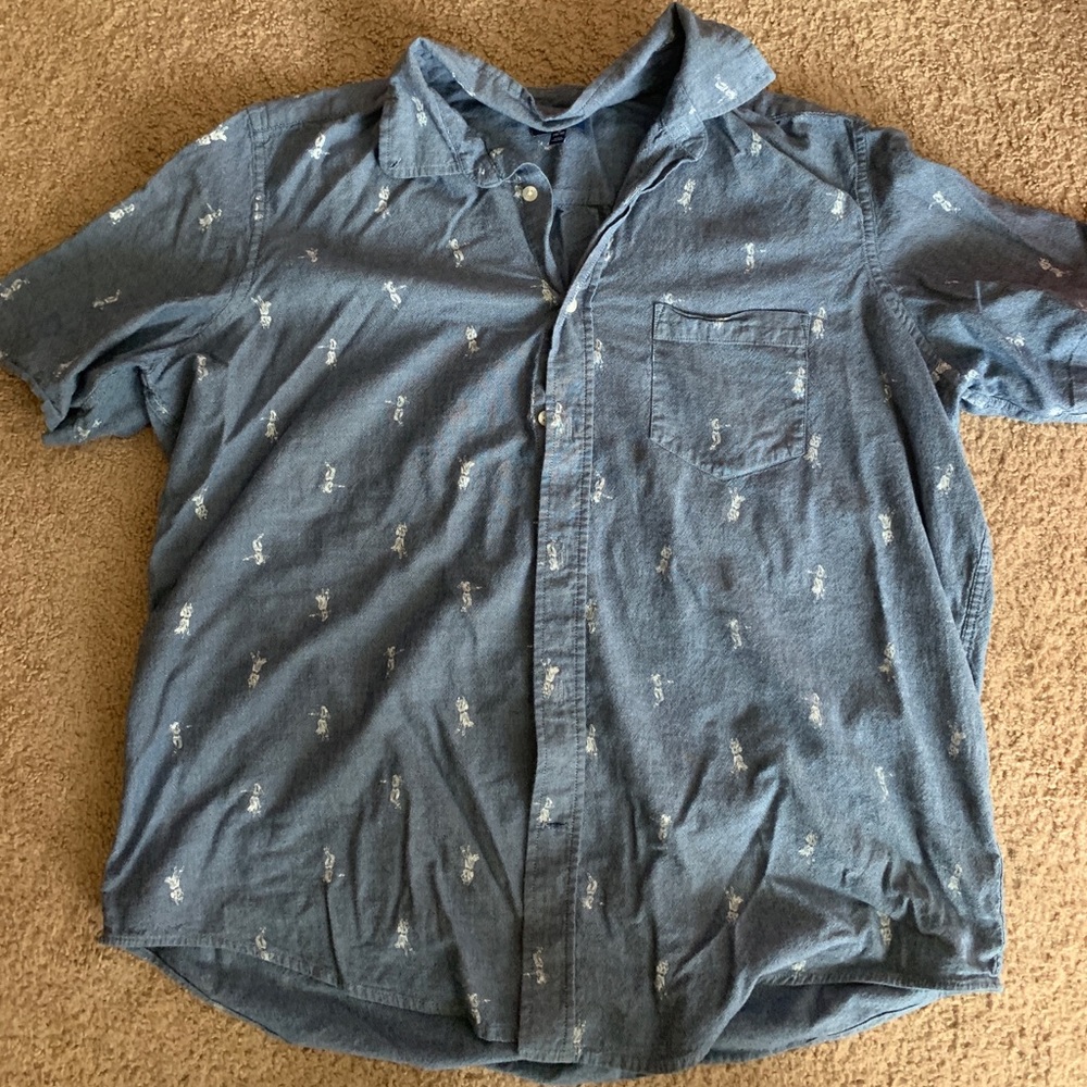 Short-Sleeve Button Up